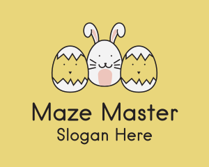 Easter Bunny Chicks  logo design