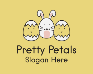 Easter Bunny Chicks  logo design