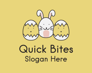 Easter Bunny Chicks  logo design