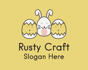 Easter Bunny Chicks  logo design