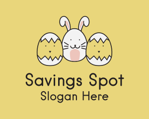 Easter Bunny Chicks  logo design