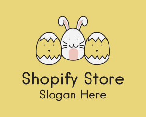 Easter Bunny Chicks  logo design