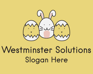 Easter Bunny Chicks  logo design