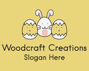 Easter Bunny Chicks  logo design