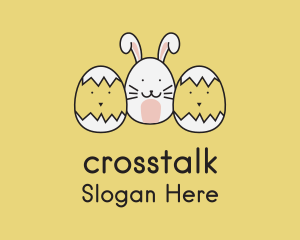 Easter Bunny Chicks  logo design