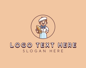 Baguette - Baguette Bread Bakery logo design