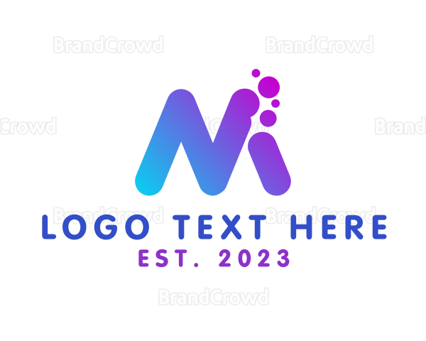 Startup Messaging App Letter M Logo