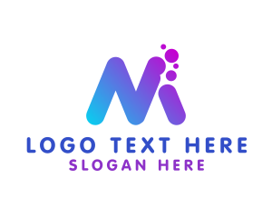 Startup Messaging App Letter M Logo