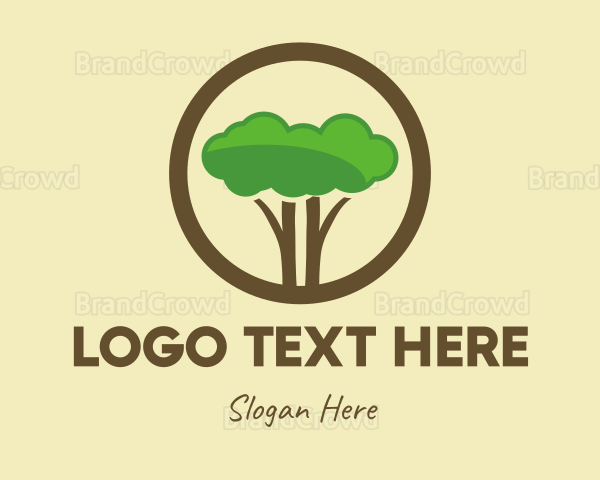 Round Tree Cloud Safari Logo