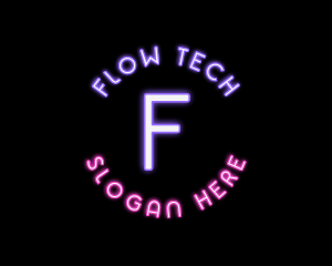 Digital Neon Technology  logo design