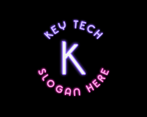 Digital Neon Technology  logo design