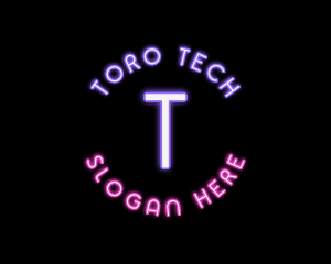 Digital Neon Technology  logo design