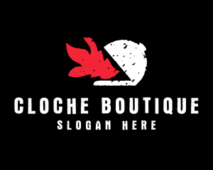 Cloche - Flaming Cloche Culinary logo design