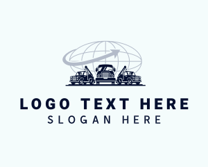 Globe - Logistics Truck Fleet logo design