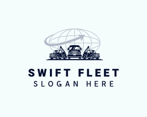 Logistics Truck Fleet logo design