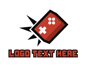 Vlog - Arcade Game Controller logo design