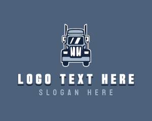 Freight - Cargo Trailer Truck Vehicle logo design