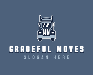 Cargo Trailer Truck Vehicle logo design