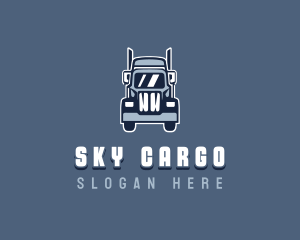 Cargo Trailer Truck Vehicle logo design