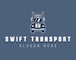 Cargo Trailer Truck Vehicle logo design