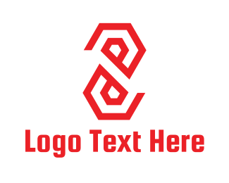 Red Polygon Number 8 Logo Brandcrowd Logo Maker
