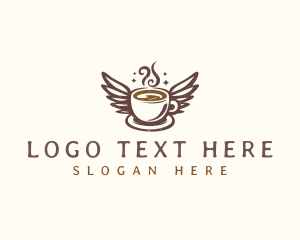 Wing Coffee Cup Logo