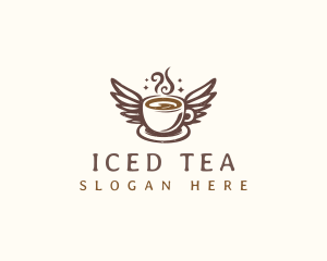 Wing Coffee Cup logo design