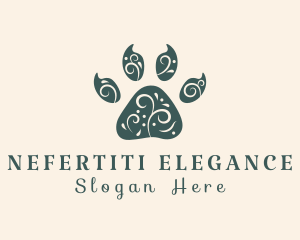 Elegant Animal Paw Print logo design