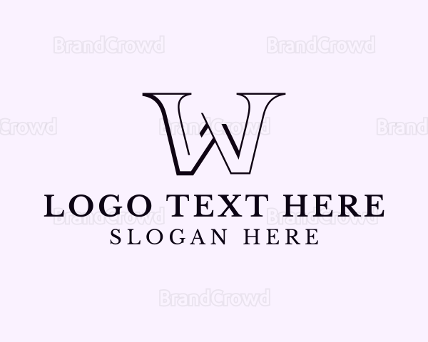 Fashion Boutique Letter W Logo