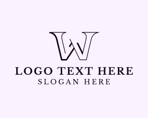 Letter W - Fashion Boutique Letter W logo design