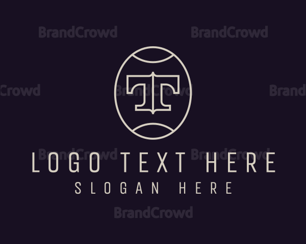 Simple Elegant Letter T Logo