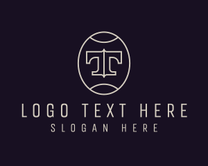 Retro - Simple Elegant Letter T logo design