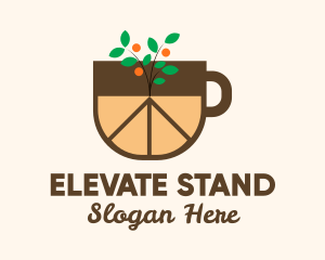 Orange Plant Cup logo design