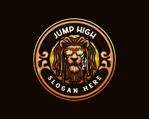 Jamaican Lion Smoke logo design