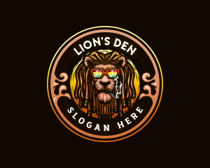 Jamaican Lion Smoke logo design