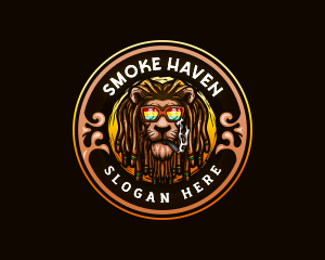 Jamaican Lion Smoke logo design