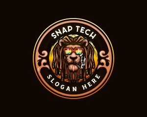 Jamaican Lion Smoke logo design