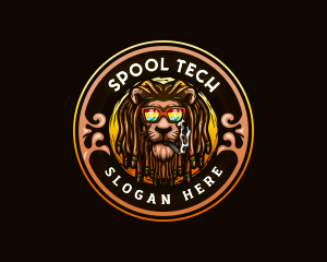 Jamaican Lion Smoke logo design