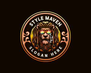 Jamaican Lion Smoke logo design