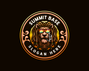 Jamaican Lion Smoke logo design