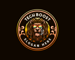 Jamaican Lion Smoke logo design