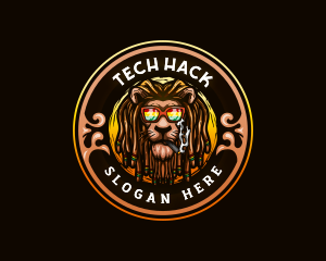 Jamaican Lion Smoke logo design