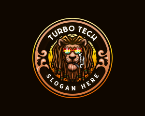 Jamaican Lion Smoke logo design