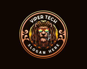 Jamaican Lion Smoke logo design