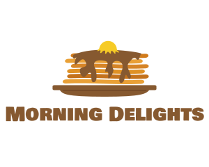 Breakfast - Fluffy Breakfast Pancakes logo design