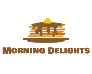 Fluffy Breakfast Pancakes logo design