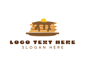 Buckwheat Pancakes - Fluffy Sweet Pancake logo design