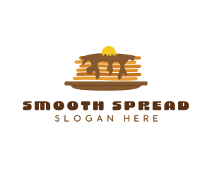 Butter - Fluffy Sweet Pancake logo design