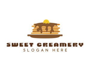 Fluffy Sweet Pancake logo design