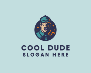 Dude - Happy Human Man logo design